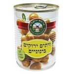 זיתים עם גרעינים מבוקע בינוני בשימורים 600 גרם עד"ח