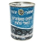 זיתים שחורים ללא גרעין בשימורים 600 גרם עד"ח