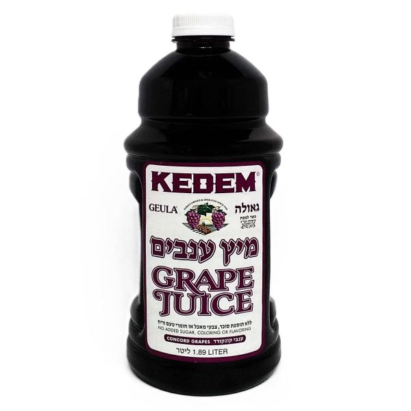 מיץ ענבים אדום "קדם" קונקורד 1.89 ליטר גאולה עד"ח+ב"י