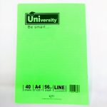 מחברת מעבדה שורה 40 דף כריכה פלסטיק A4