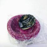 צלחת לפתנית צבעונית 25 יחידות בצבע בורדו