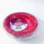 צלחת מרק בצבע בורדו 25 יחידות