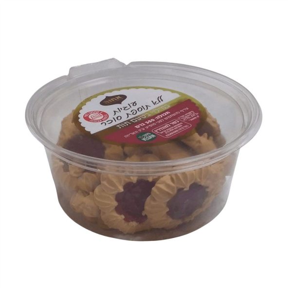 עוגיות כתר ריבה ללא סוכר "אחוה" 350 גרם עד"ח