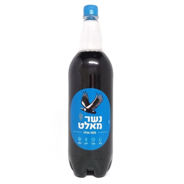 בירה "נשר מאלט" שחורה 1.5 ליטר עד"ח
