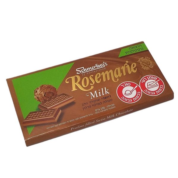 שוקולד שמרלינג נוסטלגי רוזמרי שוקולד חלב מעולה במילוי פרלין בד"ץ ציריך