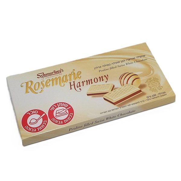 שוקולד שמרלינג שוויצרי לבן מעולה במילוי פרלין בד"ץ ציריך