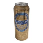 בירה לבנה בפחית מכבי חזקה 7.9% עד"ח