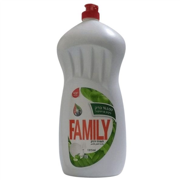 נוזל/סבון כלים -ירוק- 1.315 FAMILY בד"ץ רובין