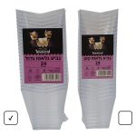 קינוחיות 24 יחידות גביע גלאטו גדול מרובע