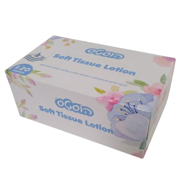 ממחטות אף טישו 3 שכבות עשירות בלחות 120 יחידות בקופסא "הוסטס"