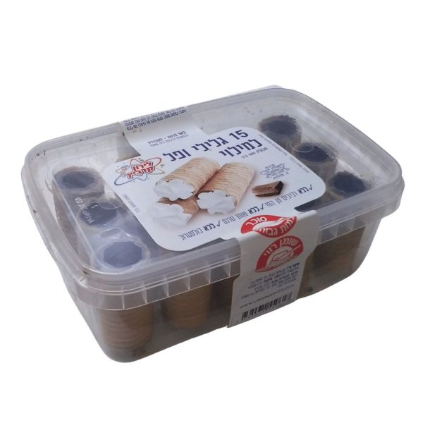 גלילי וופל למילוי 15 יחידות 150 גרם עד"ח
